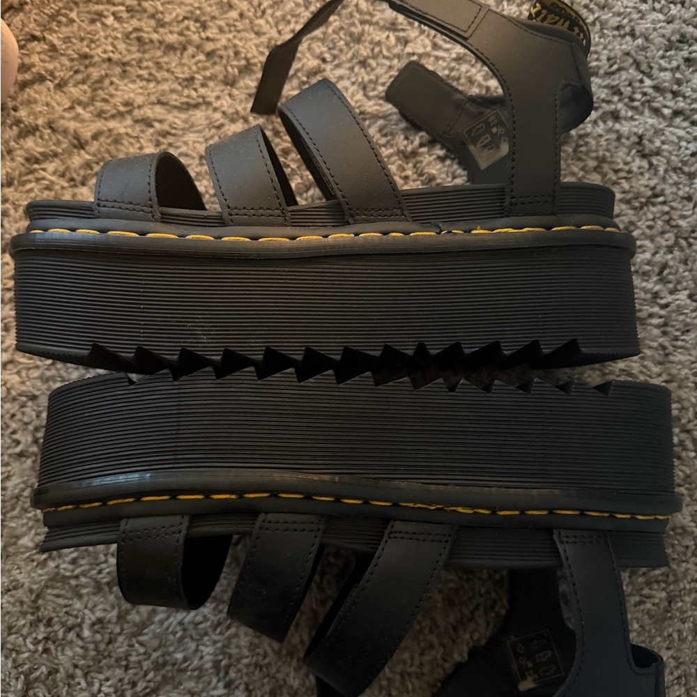 Dr. Martens Blaire Black Platform Sandals